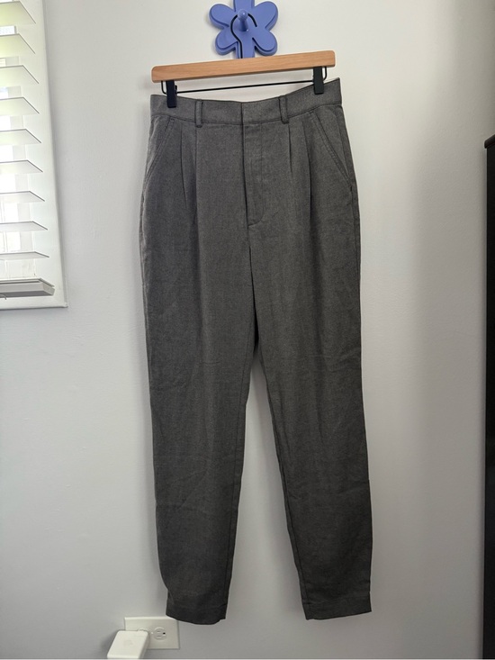 Abercrombie & Fitch Pants - Abercrombie & Fitch Medium Long NEW Grey Slim Straight High Rise Trousers Office